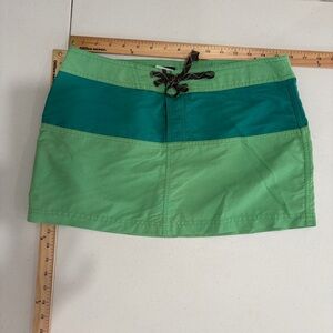 Patagonia Two-Tone Green Mini Skirt